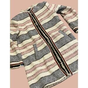 Medium Zara Woman Textured Patterned Jacket